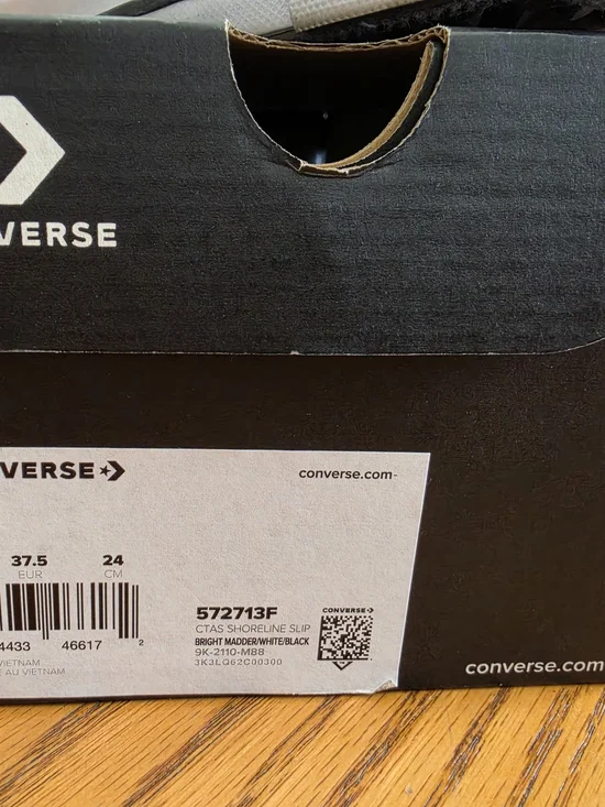 Converse Kids Orange Canvas Low Top Sneakers with White Laces - Picture 2 of 5